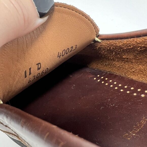 Allen Edmonds Boulder Venetian Driving Moccasin Brown Moc Loafers Men’s Size 11 - Picture 10 of 11